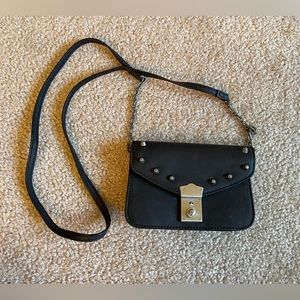 American Eagle Black Studded Crossbody Purse
